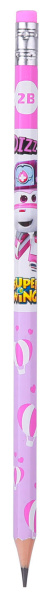 Карандаш ч/г Deli EU53500 Super Wings 2B шестигран. ассорти (12шт) ластик