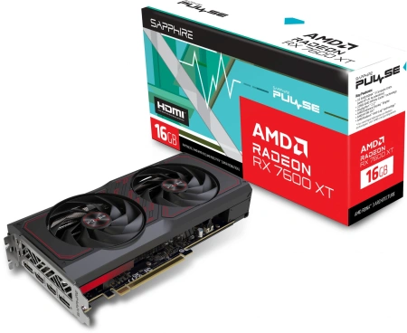 Видеокарта Sapphire PCI-E 4.0 11339-04-20G RX 7600 XT GAMING OC AMD Radeon RX 7600XT 16Gb 128bit GDDR6 2539/18000 HDMIx2 DPx2 HDCP Ret