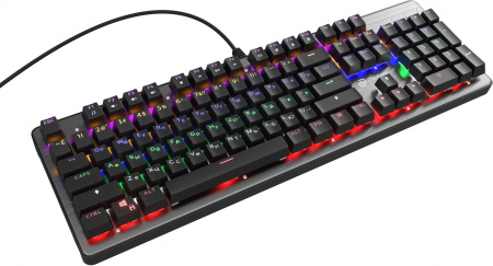 Клавиатура Оклик 970G Dark Knight механическая черный/серебристый USB for gamer LED