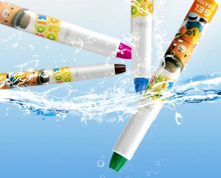 Гелевые мелки Deli EC211-24 круглые 24цв. картон.кор./европод.