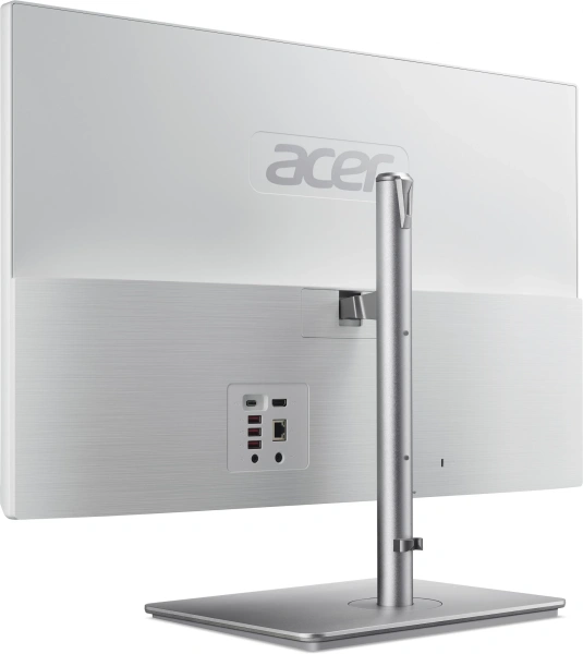 Моноблок Acer Aspire C27-195ES 27" Full HD Core Ultra 5 125U (1.3) 8Gb SSD512Gb Graphics CR Eshell GbitEth WiFi BT 65W клавиатура мышь Cam серебристый 1920x1080