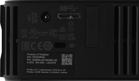 Жесткий диск WD USB 3.0 10Tb WDBWLG0100HBK-EESN Elements Desktop 3.5" черный