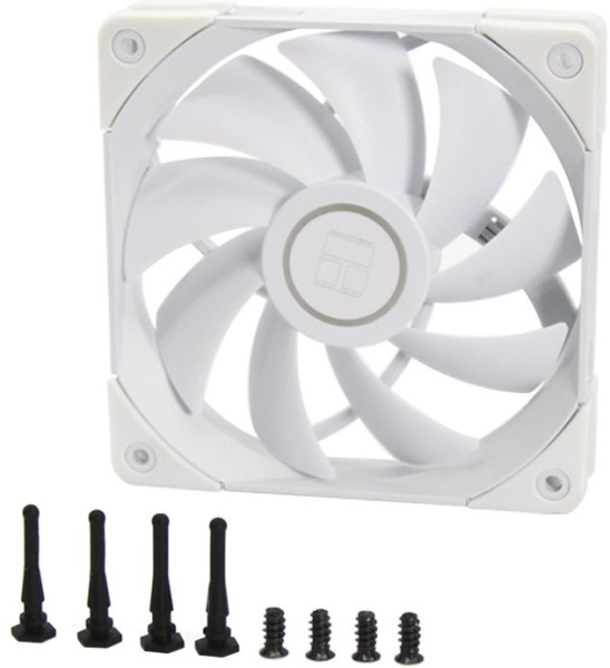 Вентилятор для корпуса Thermalright TL-C12-W 120х120x25 белый 4-pin 25.6дБ Ret