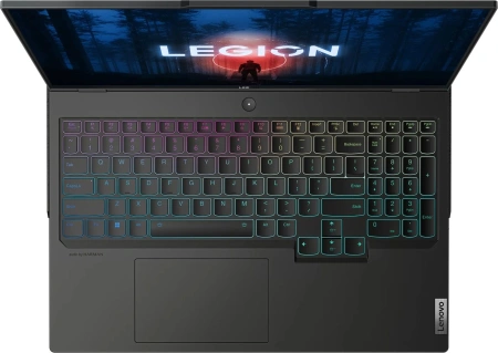 Ноутбук Lenovo Legion Pro 5 16ARX8 Ryzen 5 7645HX 16Gb SSD1Tb NVIDIA GeForce RTX4050 6Gb 16" IPS WQXGA (2560x1600) noOS dk.grey WiFi BT Cam (82WM00FWRK)