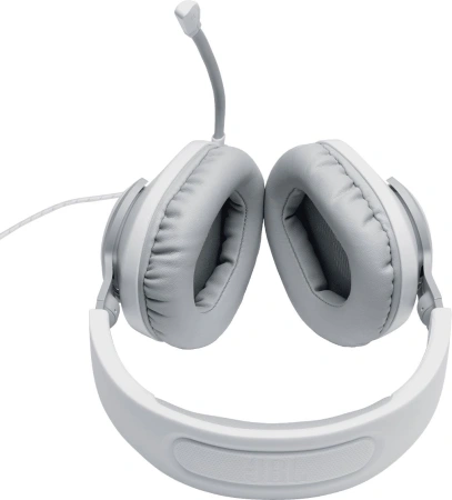 Гарнитура накладные JBL Quantum 100 1.2м белый проводные оголовье (JBLQUANTUM100WHT)