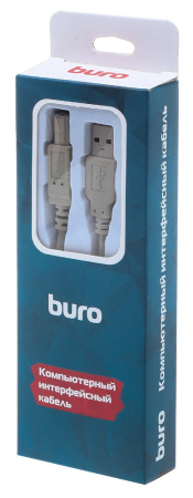 Кабель Buro BHP RET USB_BM30 USB A(m) USB B(m) 3м серый блистер