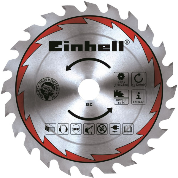Циркулярная пила (дисковая) Einhell TE-CS 165 1200Вт (ручная)