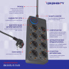 Сетевой фильтр Ippon BK-8-EU-5-16-B 5м (8 розеток) черный (коробка)