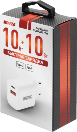 Сетевое зар./устр. Wiiix UNN-1-2-04-W 2.4A универсальное белый