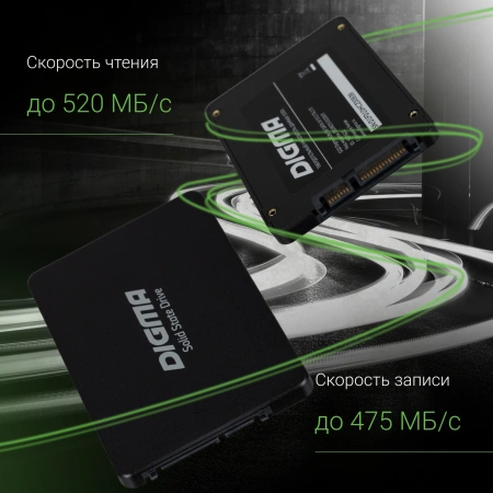 Накопитель SSD Digma SATA III 512Gb DGSR2512GS93T Run S9 2.5"