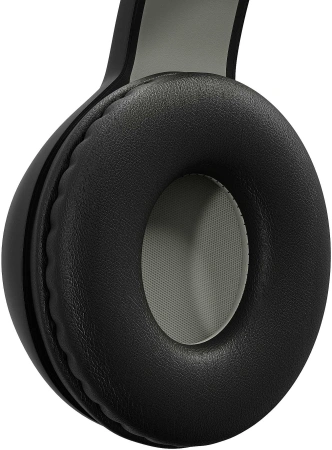 Гарнитура накладные Digma BT-15 черный/серый беспроводные bluetooth оголовье (BT-15BG)