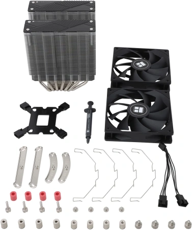 Устройство охлаждения(кулер) Thermalright Phantom Spirit 120 Soc-AM5/AM4/1200/1700/1851 черный 4-pin 25.6dB Al+Cu 535gr Ret (PS120)
