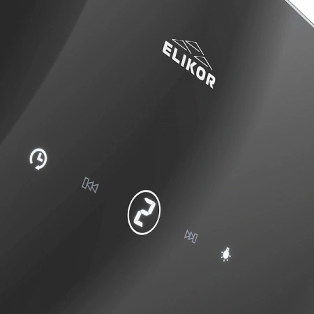 Вытяжка каминная Elikor Wave BK 60 черный управление: сенсорное (1 мотор)