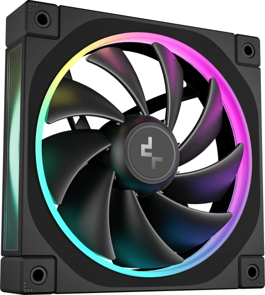 Вентилятор для корпуса Deepcool FL12 ARGB 120х120x25 черный 4-pin (R-FL12-BKAPN1-G) Ret