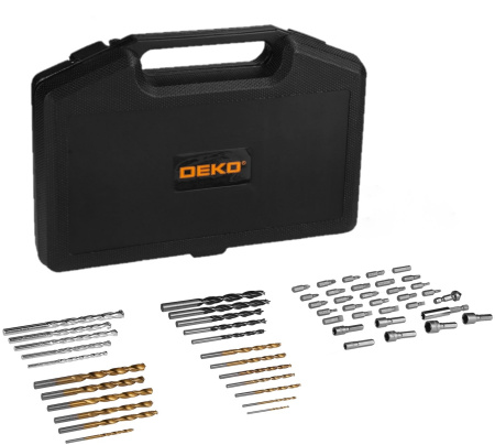 Набор оснастки Deko DKMT55 (065-0316) (55пред.) для шуруповертов/дрелей