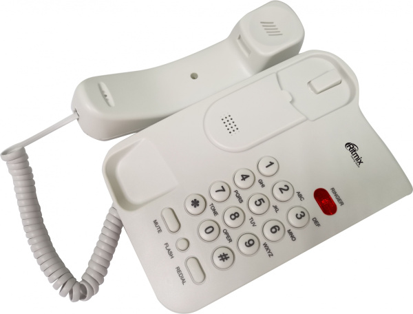 Телефон проводной Ritmix RT-311 белый