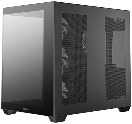 Корпус Deepcool CG530 4F черный без БП ATX 6x120mm 4x140mm 1xUSB3.0 audio bott PSU