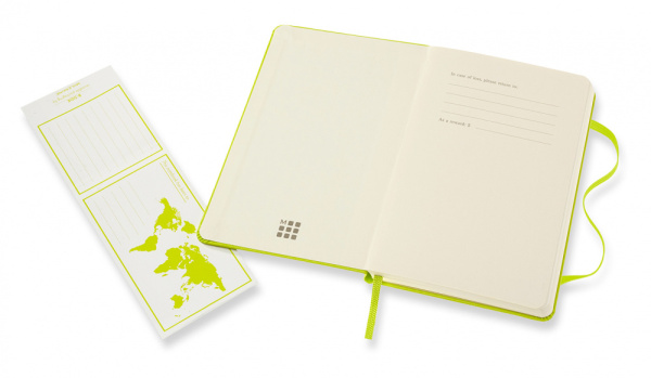 Блокнот Moleskine CLASSIC MM710C2 Pocket 90x140мм 192стр. линейка твердая обложка лайм