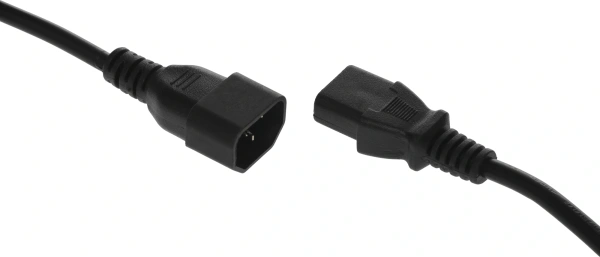 Кабель-удлинитель KingPrice KP-PC-C13-C14-3m IEC C13 IEC C14 3м черный