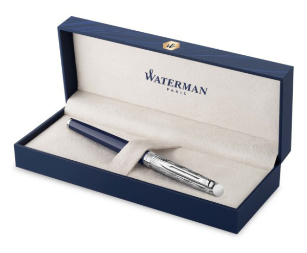 Ручка роллер Waterman Hemisphere L`Essence du Bleu (CW2166469) LaqBlue CT F черн. черн. подар.кор.
