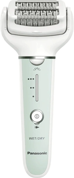 Эпилятор Panasonic ES-EY70-G520 скор.:3 насад.:6 от аккум. белый/зеленый