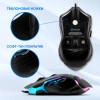Мышь Оклик 703GM черный оптическая (3600dpi) USB для ноутбука (6but)