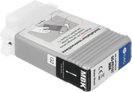 Картридж струйный G&G GG-PFI107MBK черный матовый (130мл) для Canon imageProGRAF iPF670/680/685/770/780/785