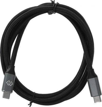 Кабель Digma D-Type-C-USB3.2-1.5m D-TYPE-C-USB3.2-100W-4K-1.5M 1.5м черный