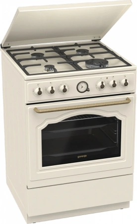 Плита Газовая Gorenje GKS6C71CLI слоновая кость