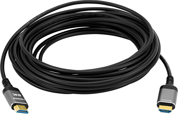 Кабель аудио-видео Digma HDMI 2.1 AOC HDMI (m)/HDMI (m) 20м. позолоч.конт. черный (HDMI-AOC2.1-20)