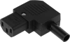 Вилка Lanmaster LAN-IEC-320-C13/90 (упак.:1шт) 1м черный