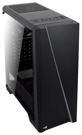Корпус Aerocool Cylon черный без БП ATX 1x120mm 2xUSB2.0 1xUSB3.0 audio CardReader bott PSU