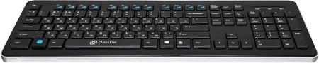 Клавиатура Оклик 870S черный USB беспроводная slim Multimedia