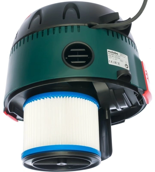 Строительный пылесос Metabo ASA 30 L PC Inox 1250Вт (уборка: сухая/влажная) зеленый