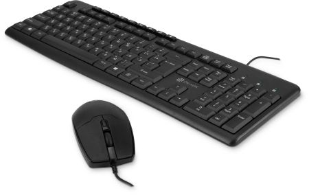 Клавиатура + мышь Оклик S650 клав:черный мышь:черный USB Multimedia (1875246)