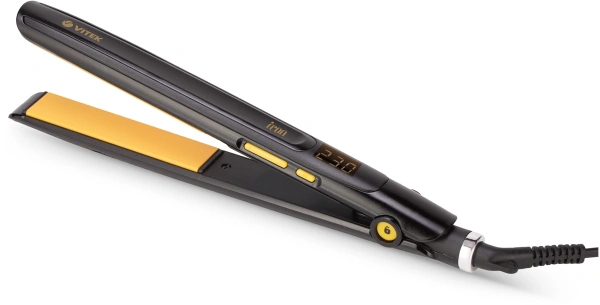 Выпрямитель Vitek VT-8400 45Вт черный макс.темп.:230С покрытие:керамическое