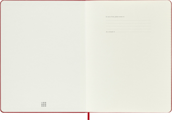 Блокнот Moleskine CLASSIC QP090F2 XLarge 190х250мм 192стр. линейка твердая обложка красный