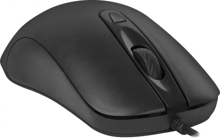 Мышь Defender MB-230 черный оптическая 1600dpi USB 2but (52231)