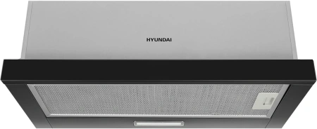 Вытяжка встраиваемая Hyundai HBH 6235 BG черный управление: кулисные переключатели (1 мотор)