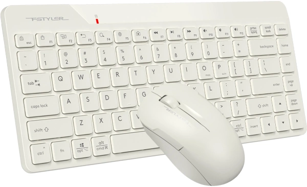 Клавиатура + мышь A4Tech Fstyler FG2200 Air2 клав:бежевый мышь:бежевый USB беспроводная slim (FG2200