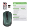 Мышь Acer OMR135 зеленый оптическая (1000dpi) беспроводная USB для ноутбука (2but)