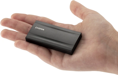Накопитель SSD Digma USB3.2 Gen2x2 4TB DGSM8004T2MGG MEGA X 1.8" темно-серый