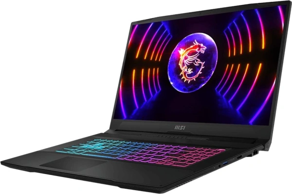 Ноутбук MSI Katana 17 B13UCX-1428XRU Core i5 13420H 16Gb SSD512Gb NVIDIA GeForce RTX 2050 4Gb 17.3" IPS FHD (1920x1080) noOS black WiFi BT Cam (9S7-17L541-1428)