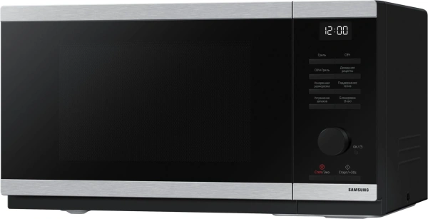 Микроволновая Печь Samsung MG23DG4524ATBW 23л. 800Вт нержавеющая сталь/черный