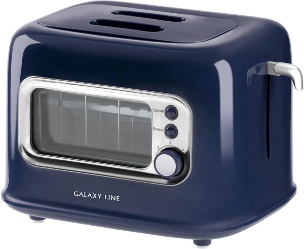 Тостер Galaxy Line GL 2913 900Вт синий
