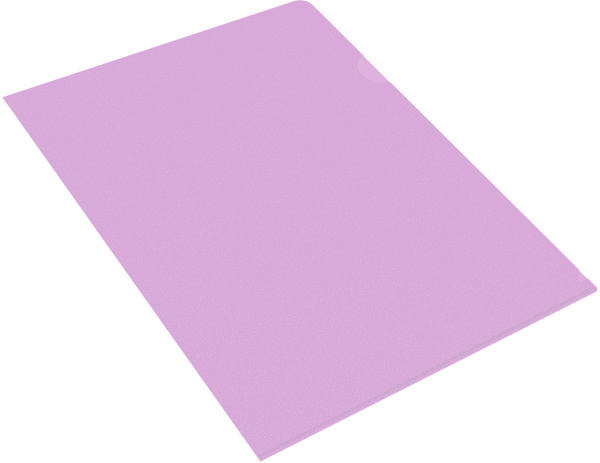 Папка-уголок Бюрократ Pastel -EPAST/VIO A4 пластик 0.18мм фиолетовый