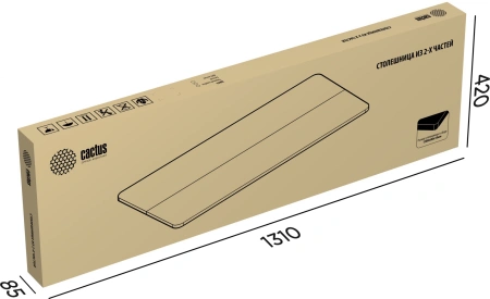Столешница Cactus CS-TD3-LR для столов 120x60x1.8см дуб антик