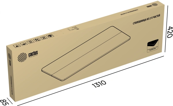 Столешница Cactus CS-TD3-LR для столов 120x60x1.8см дуб антик