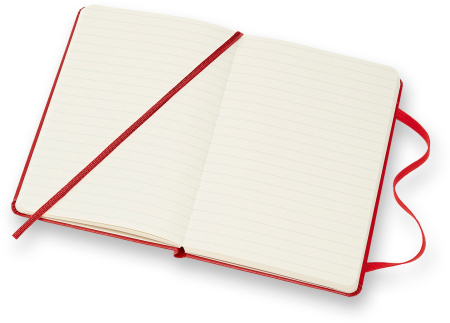 Блокнот Moleskine CLASSIC MM710R Pocket 90x140мм 192стр. линейка твердая обложка красный