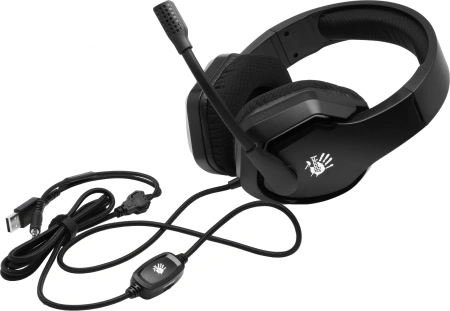 Наушники с микрофоном A4Tech Bloody G260p черный 2м мониторные USB (G260P)